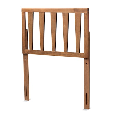 Baxton Studio Duncan Modern and Contemporary Ash Walnut Finished Wood Twin Size Headboard 181-11100-Zoro